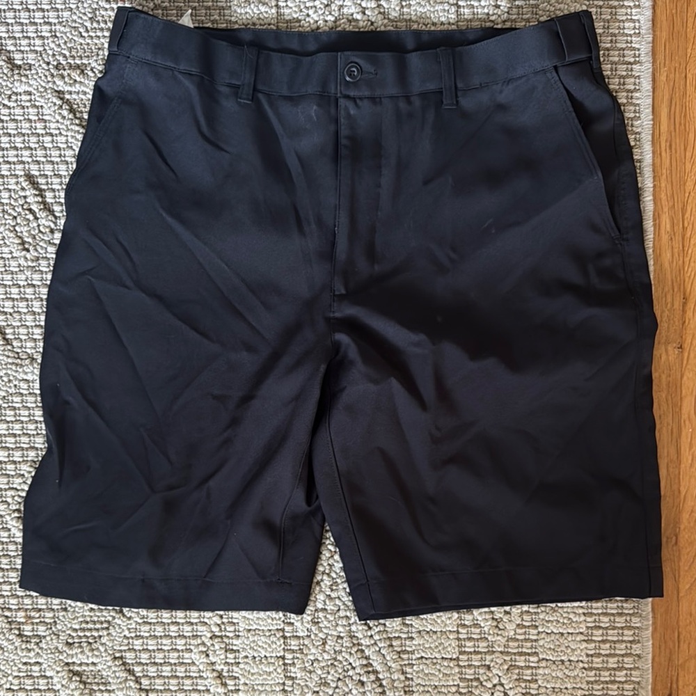 PGA Tour Black Flat Front Shorts